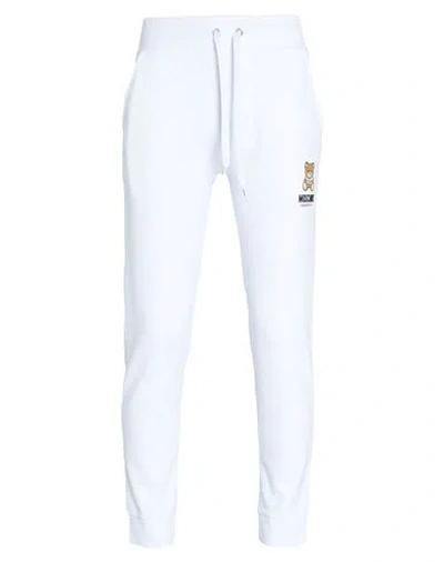 Moschino Man Sleepwear White Size L Cotton, Elastane In White