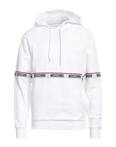 Moschino Man Sleepwear White Size Xl Cotton, Elastane In White