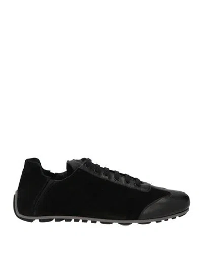 Moschino Man Sneakers Black Size 10 Leather