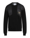 Moschino Man Sweater Black Size 42 Virgin Wool, Viscose, Cotton
