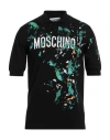 Moschino Man Sweater Black Size 44 Virgin Wool In Black