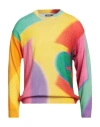 Moschino Man Sweater Yellow Size 42 Virgin Wool In Yellow