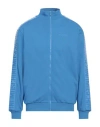Moschino Man Sweatshirt Azure Size Xl Cotton, Elastane In Blue