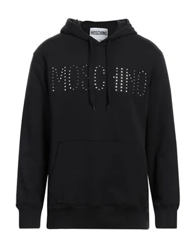 Moschino Man Sweatshirt Black Size 44 Cotton