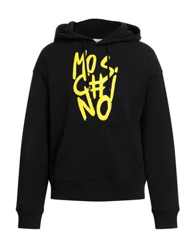 MOSCHINO MOSCHINO MAN SWEATSHIRT BLACK SIZE 42 COTTON