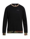 Moschino Man Sweatshirt Black Size L Cotton, Elastane