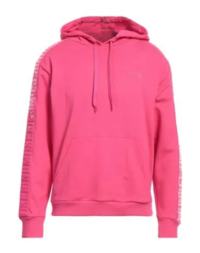 Moschino Man Sweatshirt Fuchsia Size Xl Cotton, Elastane In Pink