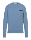 Moschino Man Sweatshirt Light Blue Size 34 Cotton