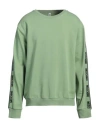 Moschino Man Sweatshirt Light Green Size S Cotton, Elastane