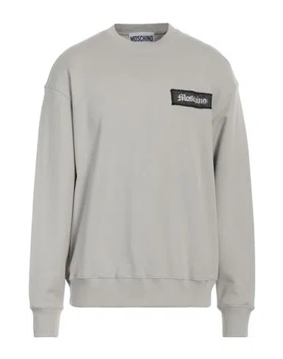 Moschino Man Sweatshirt Light Grey Size 42 Cotton