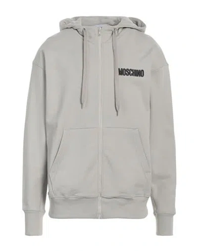 Moschino Man Sweatshirt Light Grey Size 42 Organic Cotton