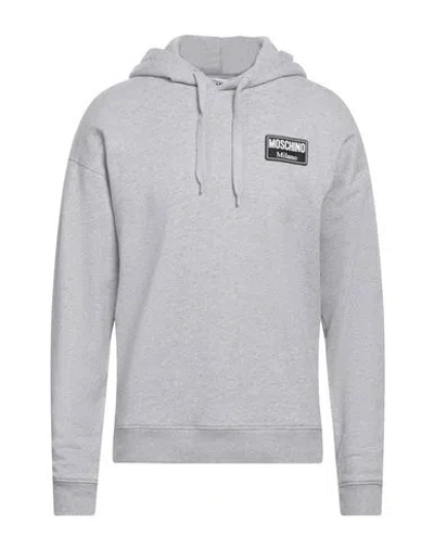 Moschino Man Sweatshirt Light Grey Size 44 Cotton In Gray