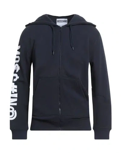 Moschino Man Sweatshirt Midnight Blue Size 38 Cotton