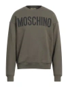 Moschino Man Sweatshirt Military Green Size 38 Organic Cotton