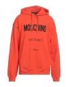 Moschino Man T-shirt Orange Size 40 Cotton