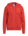 Moschino Man Sweatshirt Orange Size 44 Cotton In Orange