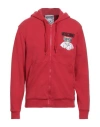 Moschino Man Sweatshirt Red Size 40 Cotton In Red