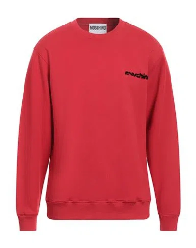 MOSCHINO MOSCHINO MAN SWEATSHIRT RED SIZE 34 COTTON