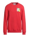 Moschino Man Sweatshirt Red Size 40 Cotton