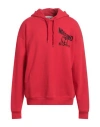 Moschino Man Sweatshirt Red Size 44 Cotton