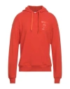 Moschino Man Sweatshirt Red Size 46 Cotton