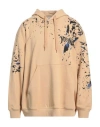 Moschino Man Sweatshirt Sand Size 44 Cotton In Beige