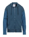 Moschino Man Sweatshirt Slate Blue Size 40 Cotton