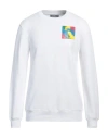 Moschino Man Sweatshirt White Size 46 Cotton In White