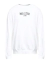 Moschino Man Sweatshirt White Size L Cotton, Elastane
