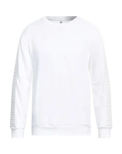Moschino Man Sweatshirt White Size Xl Cotton, Elastane