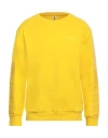 Moschino Man Sweatshirt Yellow Size L Cotton, Elastane