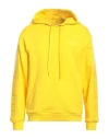 Moschino Man Sweatshirt Yellow Size 46 Cotton