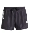 Moschino Man Swim Trunks Black Size 36 Polyester In Black