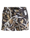 Moschino Man Swim Trunks Black Size 38 Polyester In Black