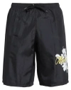 Moschino Man Swim Trunks Black Size Xs Polyester In Black