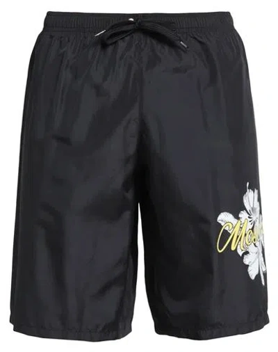 Moschino Man Swim Trunks Black Size Xs Polyester