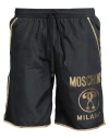 MOSCHINO MOSCHINO MAN SWIM TRUNKS BLACK SIZE XXL POLYESTER, POLYURETHANE