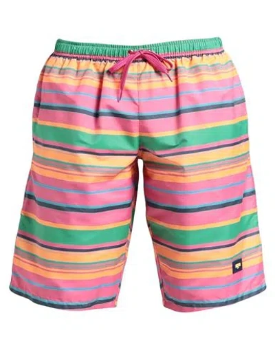 Moschino Man Swim Trunks Magenta Size S Polyester