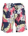 Moschino Man Swim Trunks Navy Blue Size Xs Polyester In Navy Blue