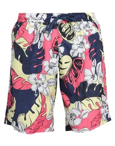 Moschino Man Swim Trunks Navy Blue Size Xs Polyester