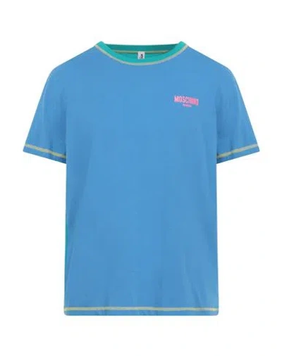 Moschino Logo-print Cotton T-shirt In Blue