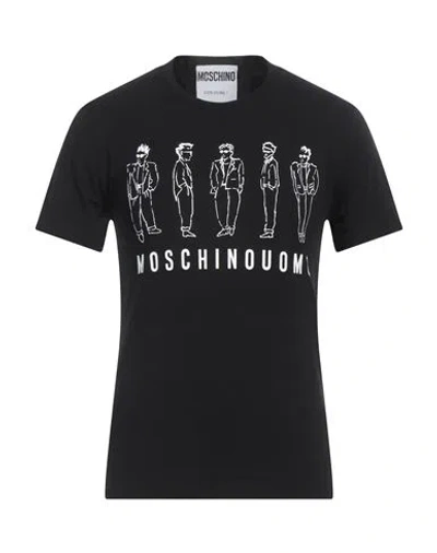 Moschino Man T-shirt Black Size 34 Cotton