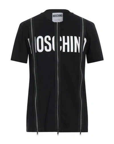 Moschino Man T-shirt Black Size 44 Cotton