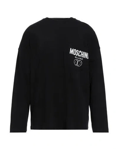 Moschino Man T-shirt Black Size 44 Cotton