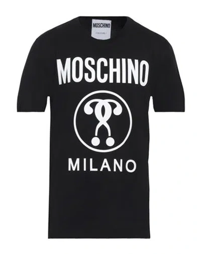 Moschino Man T-shirt Black Size 40 Cotton