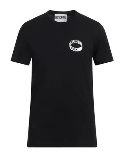 MOSCHINO MOSCHINO MAN T-SHIRT BLACK SIZE 44 COTTON