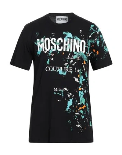 Moschino Man T-shirt Black Size 44 Cotton