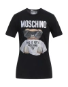 Moschino Man T-shirt Black Size 46 Cotton
