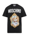 Moschino Item O-neck Short-sleeved T-shirt In Black