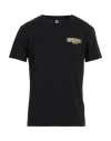 Moschino Man T-shirt Black Size L Cotton, Elastane